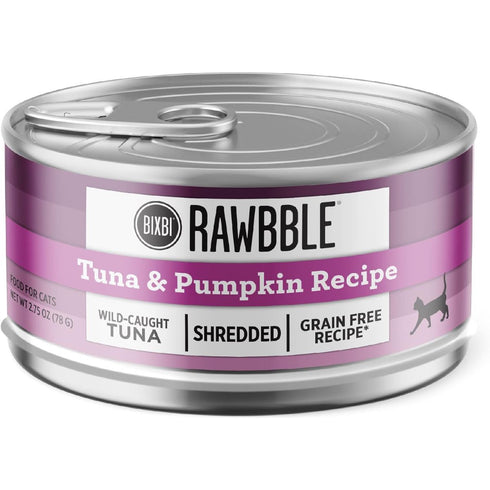 Bixbi Rawbble Shredded Tuna & Pumpkin Wet Cat Food 2.75oz - Poudre Pet & Feed Supply
