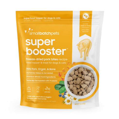 Smallbatch Freeze-Dried Pork Super Booster Cat & Dog Treats 7oz - Poudre Pet & Feed Supply