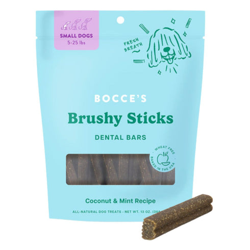 Bocce's Brushy Sticks Dental Bars Dog Treats Small 13oz - Poudre Pet & Feed Supply