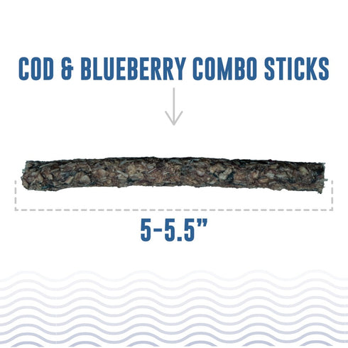 Icelandic+ Cod & Blueberry Combo Sticks Dog Treats 2oz - Poudre Pet & Feed Supply 2