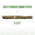 Icelandic+ Cod & Spinach Combo Sticks Dog Treats 2oz - Poudre Pet & Feed Supply 2