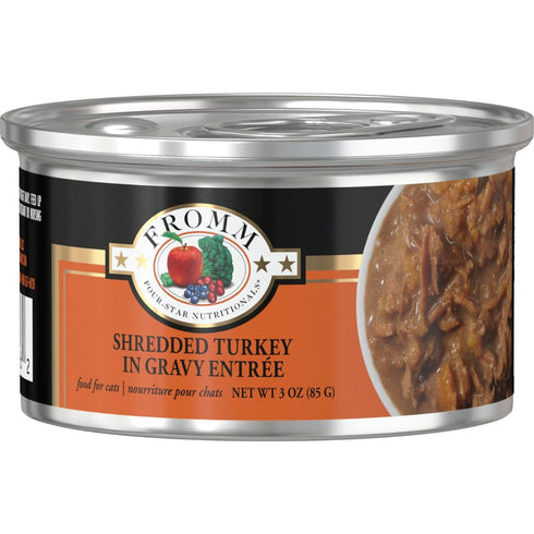 Fromm Four Star Shredded Turkey in Gravy Wet Cat Food 3oz - Poudre Pet & Feed Supply