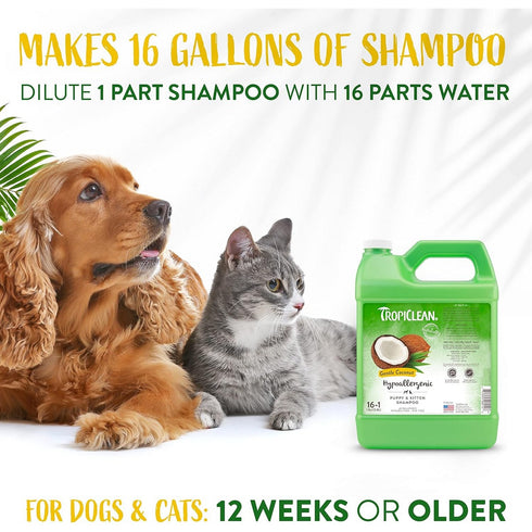 TropiClean Hypoallergenic Puppy & Kitten Shampoo 1 Gallon - Poudre Pet & Feed Supply 3