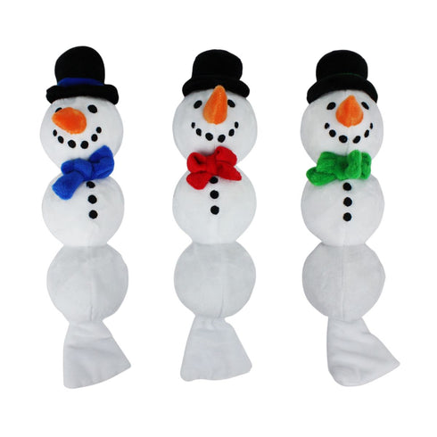 Multipet Holiday Snowman with Snowballs 11" Assorted Dog Toys - Poudre Pet & Feed Supply 2