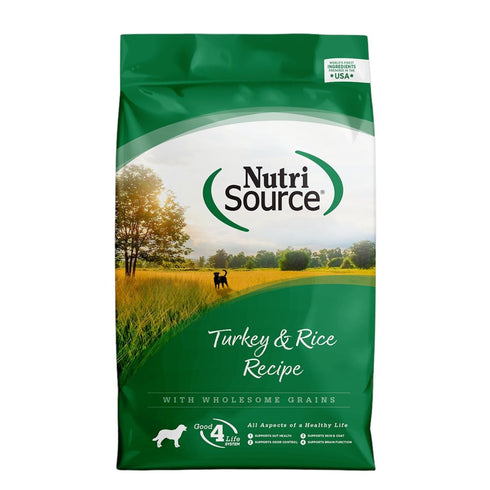 NutriSource Turkey & Rice Recipe Dry Dog Food 12lb - Poudre Pet & Feed Supply