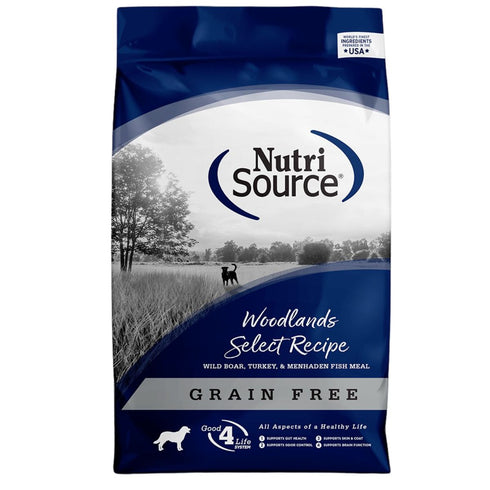 NutriSource Woodlands Select Grain Free Dry Dog Food 12lb - Poudre Pet & Feed Supply