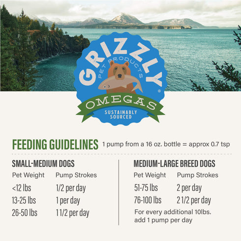 Grizzly Algal Plus Oil Food Supplement 16oz - Poudre Pet & Feed Supply 5