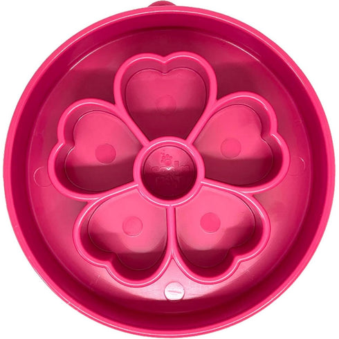 SodaPup Flower Design EBowl Slow Feeder Bowl For Dogs Pink - Poudre Pet & Feed Supply