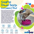 SodaPup Flower Design EBowl Slow Feeder Bowl For Dogs Pink - Poudre Pet & Feed Supply 3