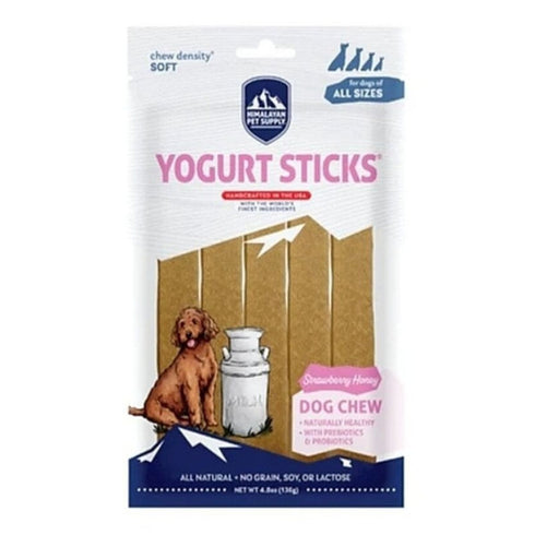 Himalayan Pet Dog Chew Yogurt Strawberry Honey Dog Treats 4.8oz - Poudre Pet & Feed Supply