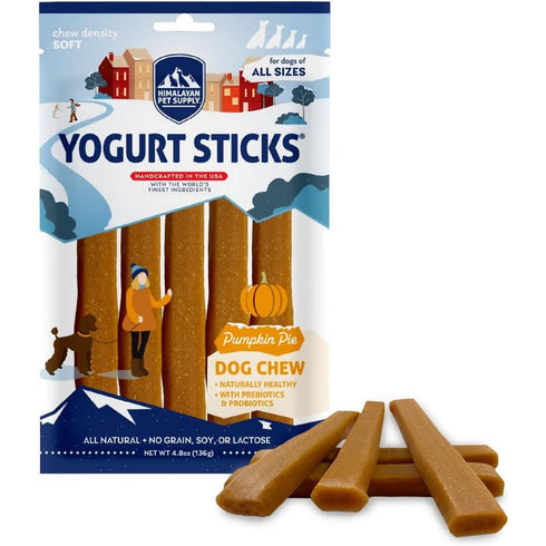 Himalayan Pet Dog Chew Pumpkin Yogurt Sticks Dog Treats 4.8oz - Poudre Pet & Feed Supply