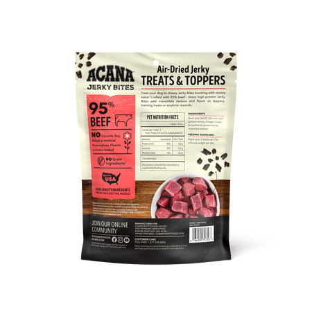 Acana Jerky Bites Soft Dog Treats - 95% Beef - 6oz Pouch