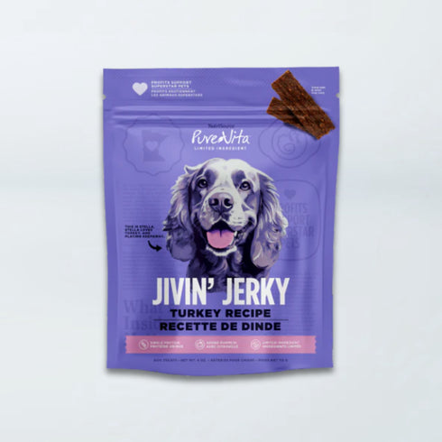 NutriSource Jivin’ Jerky Limited Ingredient Dog Treats - Turkey - 4oz Pouch