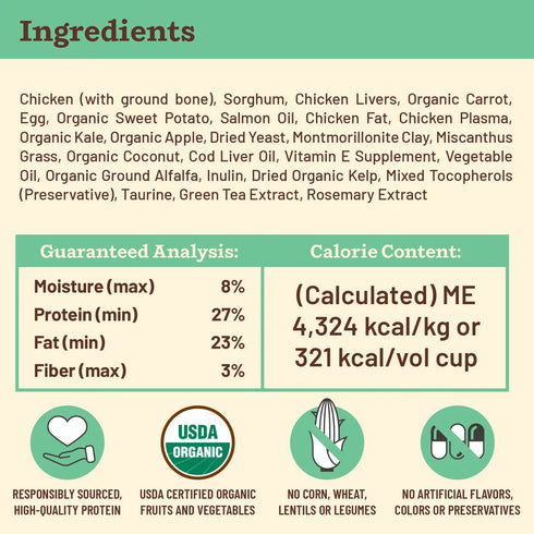 Primal Kibble In The Raw Freeze Dried Dog Food - Chicken - 1.5lb Bag