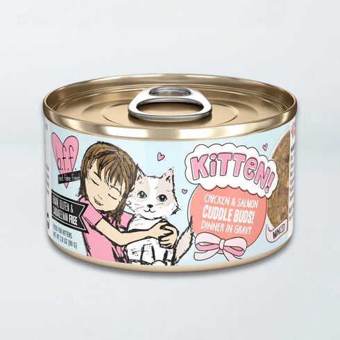 Weruva BFF Kitten Wet Cat Food - Chicken & Salmon Cuddle Buds - 2.8oz Can