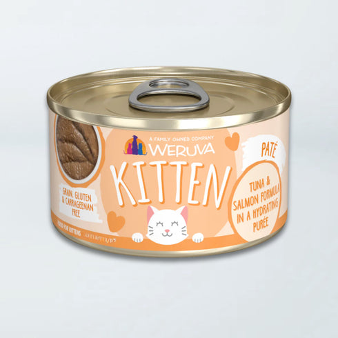 Weruva Kitten Wet Cat Food - Tuna & Salmon in a Hydrating Puree - 3oz Can
