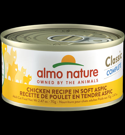 Almo Classic Complete Wet Cat Food - Chicken in Soft Aspic - 2.47oz Can