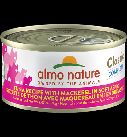 Almo Classic Complete Wet Cat Food - Tuna & Mackerel - 2.47oz Can