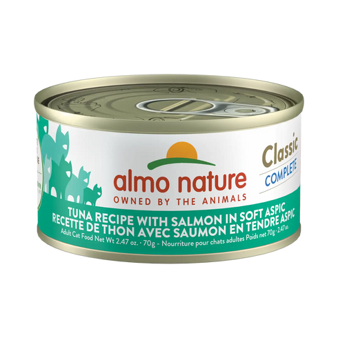 Almo Nature Classic Complete Wet Cat Food - Tuna Recipe w/ Salmon in Gravy - 2.47oz Can