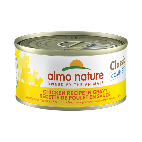 Almo Nature Classic Complete Wet Cat Food - Chicken Recipe in Gravy - 2.47oz Can