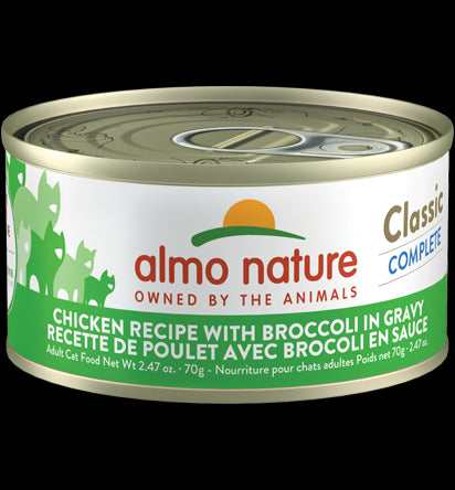Almo Classic Complete Wet Cat Food - Chicken & Broccoli - 2.47oz Can