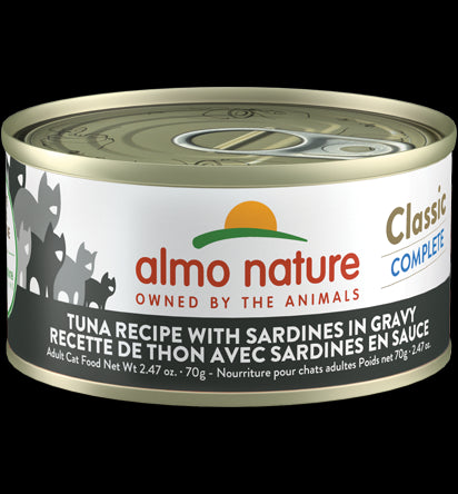 Almo Classic Complete Wet Cat Food - Tuna & Sardine - 2.47oz Can