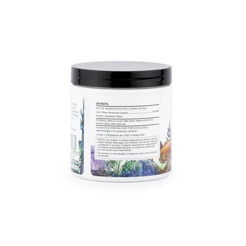 Lix Restore Lion's Mane Mushroom Meal Topper Supplement For Pets - 2.12oz Tub