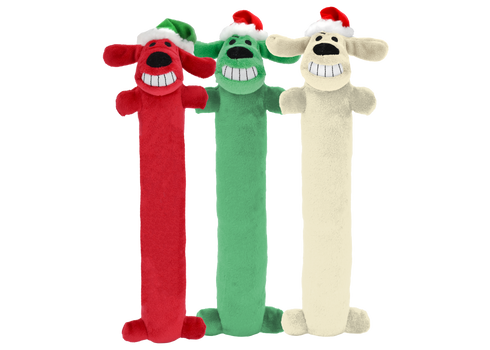 MultiPet Christmas Loofa Dog Toy - 18" - Assorted
