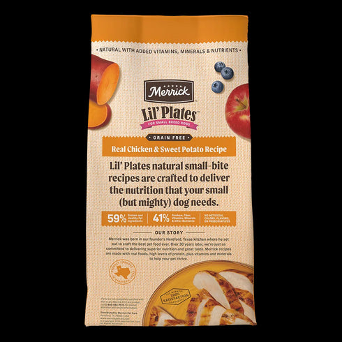Merrick Lil' Plates Small Breed Dry Dog Food - Chicken & Sweet Potato - 12lb Bag