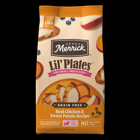 Merrick Lil' Plates Small Breed Dry Dog Food - Chicken & Sweet Potato - 12lb Bag