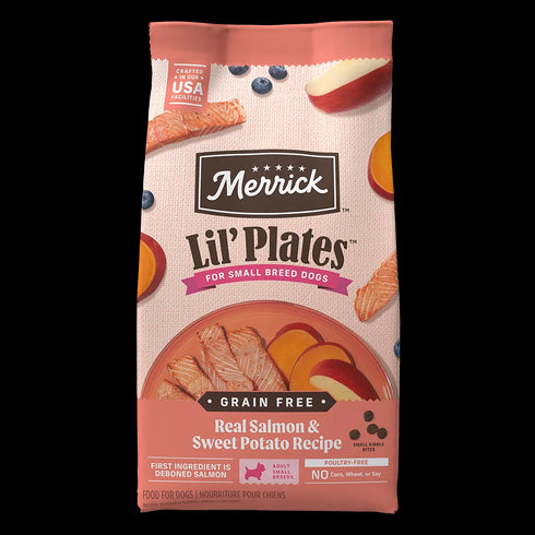 Merrick Lil' Plates Small Breed Dry Dog Food - Salmon & Sweet Potato - 4lb Bag