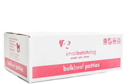 smallbatch Frozen Raw Patties Dog Food - Beef - 18lb Bulk Box
