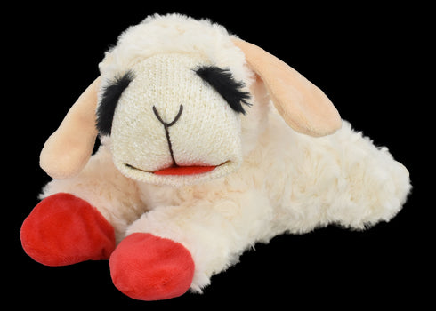 Multipet Plush Lamb Chop Dog Toy - 10"