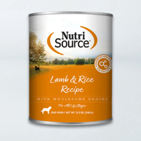 Nutrisource Wet Dog Food - Lamb & Rice - 13oz Can