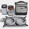 Cleverpup Bistro Box Dog Food Travel Kit - Large - Heather Grey