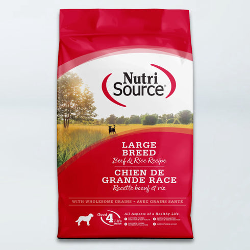 NutriSource Large Breed Dry Dog Food - Beef & Rice Recipe - 26lb Bag