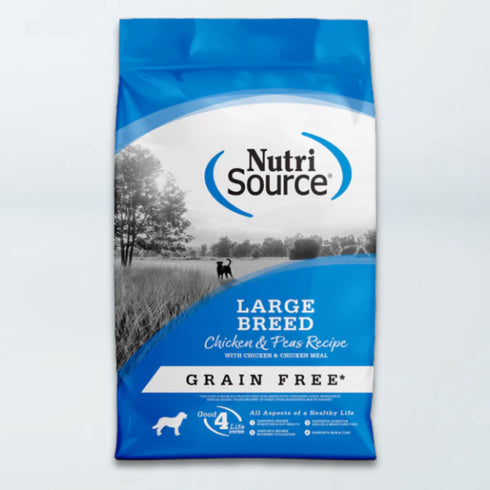 NutriSource Large Breed Grain Free Dry Dog Food - Chicken & Pea - 26lb Bag