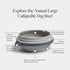 Cleverpup Nomad Collapsible Travel Dog Bowl - Large - Grey