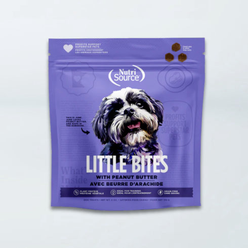 NutriSource Little Bites Dog Treats - Peanut Butter - 6oz Bag