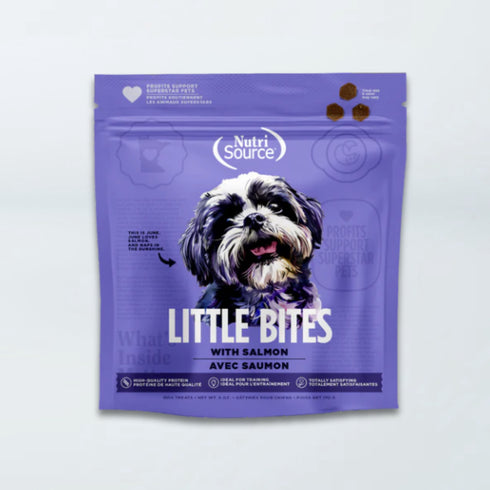 NutriSource Little Bites Dog Treats - Salmon - 6oz Bag