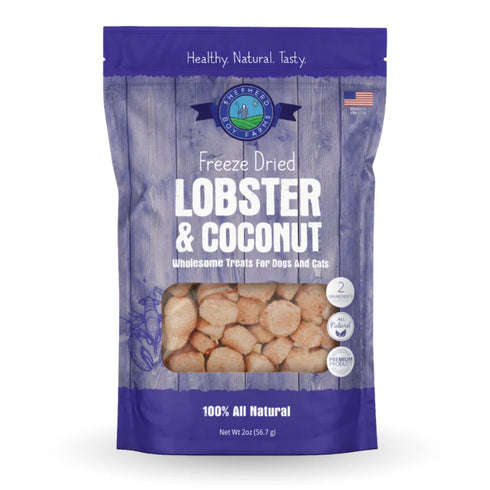 Shepherd Boy Farms Freeze Dried Dog Treat- Lobster & Coconut - 2oz Bag
