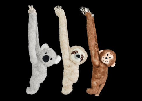 Multipet Look Who's Climbing Plush Dog Toy - 16" - Assorted Colors/Types