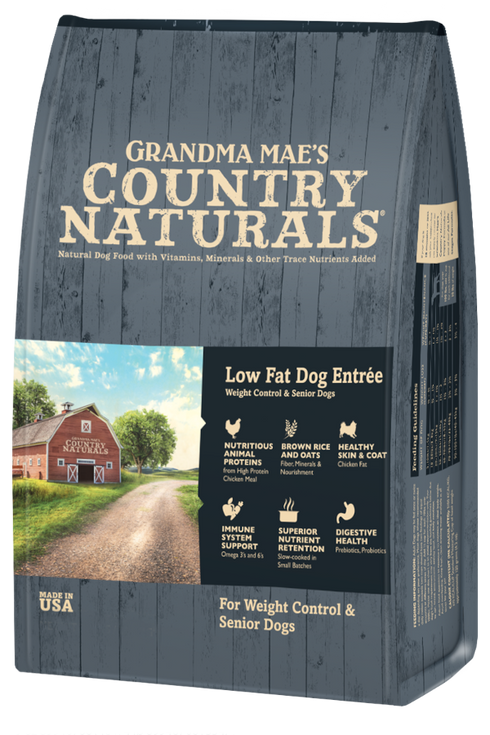 Grandma Mae's Country Naturals Low Fat Dry Dog Food - Chicken - 24lb Bag