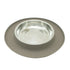Messy Cats Silicone & Stainless Steel Cat Bowl - Grey