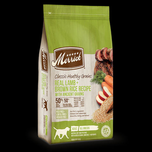 Merrick Ancient Grains Dry Dog Food - Lamb & Green Pea - 25lb Bag