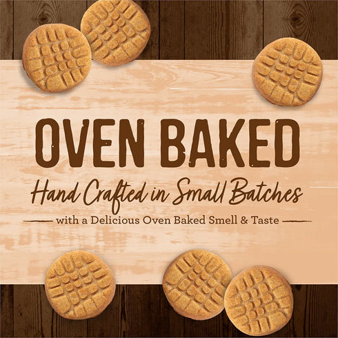 Merrick Oven Baked Dog Treats - Paw'Some Peanut Butter Cookie- 11oz Pouch