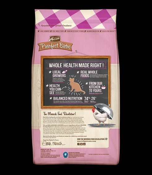 Merrick Purrfect Bistro Grain Free Kitten Dry Cat Food - Chicken & Turkey - 4lb Bag