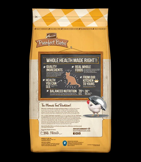 Merrick Purrfect Bistro Grain Free Dry Cat Food - Chicken & Sweet Potato - 12lb Bag