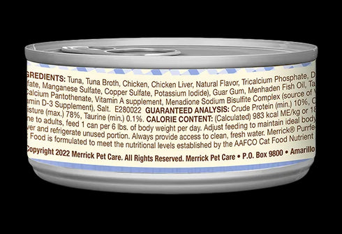 Merrick Purrfect Bistro Grain Free Wet Cat Food - Tuna Paté - 5.5oz Can