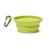 Messy Mutts Silicone Collapsible Dog Bowl - Medium 3 Cups Per Bowl - Green